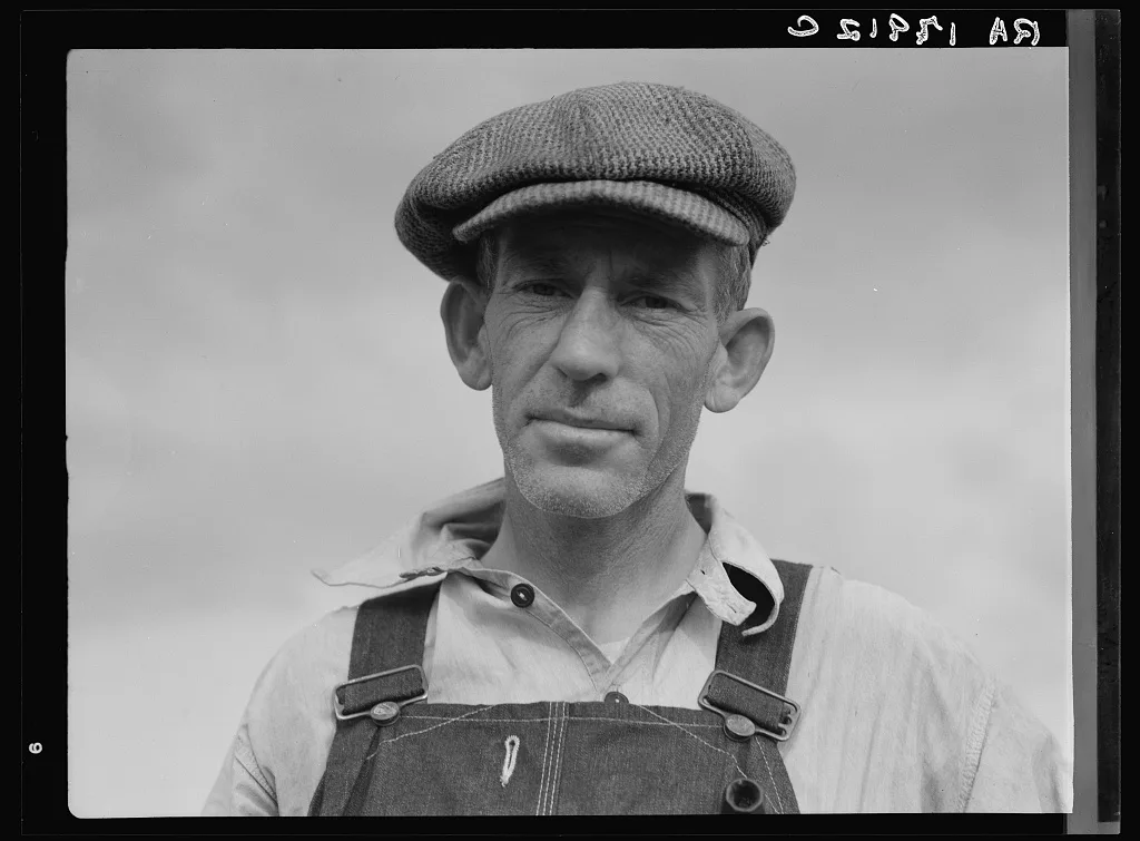 Father of landless sharecropper family. Macon County, Georgia, 1937