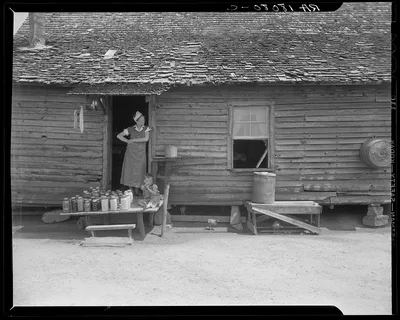 Photograph from South Carolina: Wife and child of sharecropper near Gaffney,…